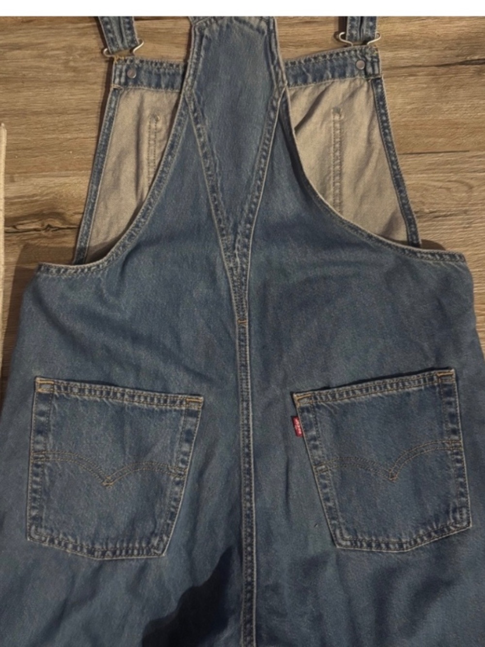Levi’s short denim overalls